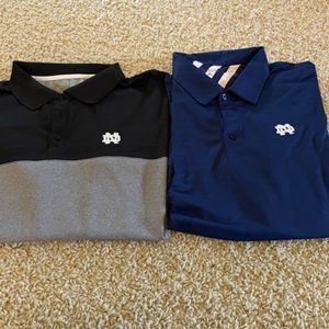 2 Notre Dame XXL Polo Shirts